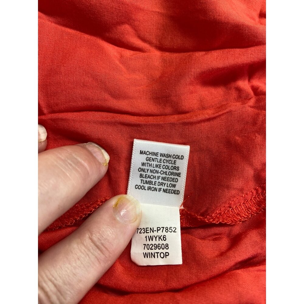 Unity World Plus Size Pl Red Embroidered Peasant … - image 5